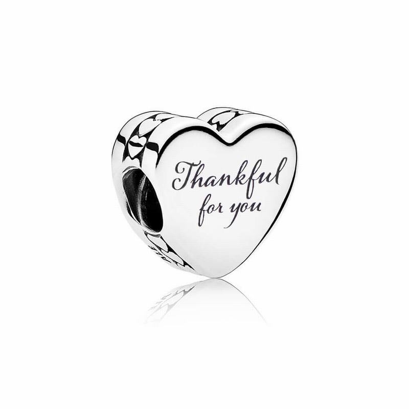 Pandora Thankful For You Charm Ireland - Sterling Silver/Enamel/Red - 954618AQP